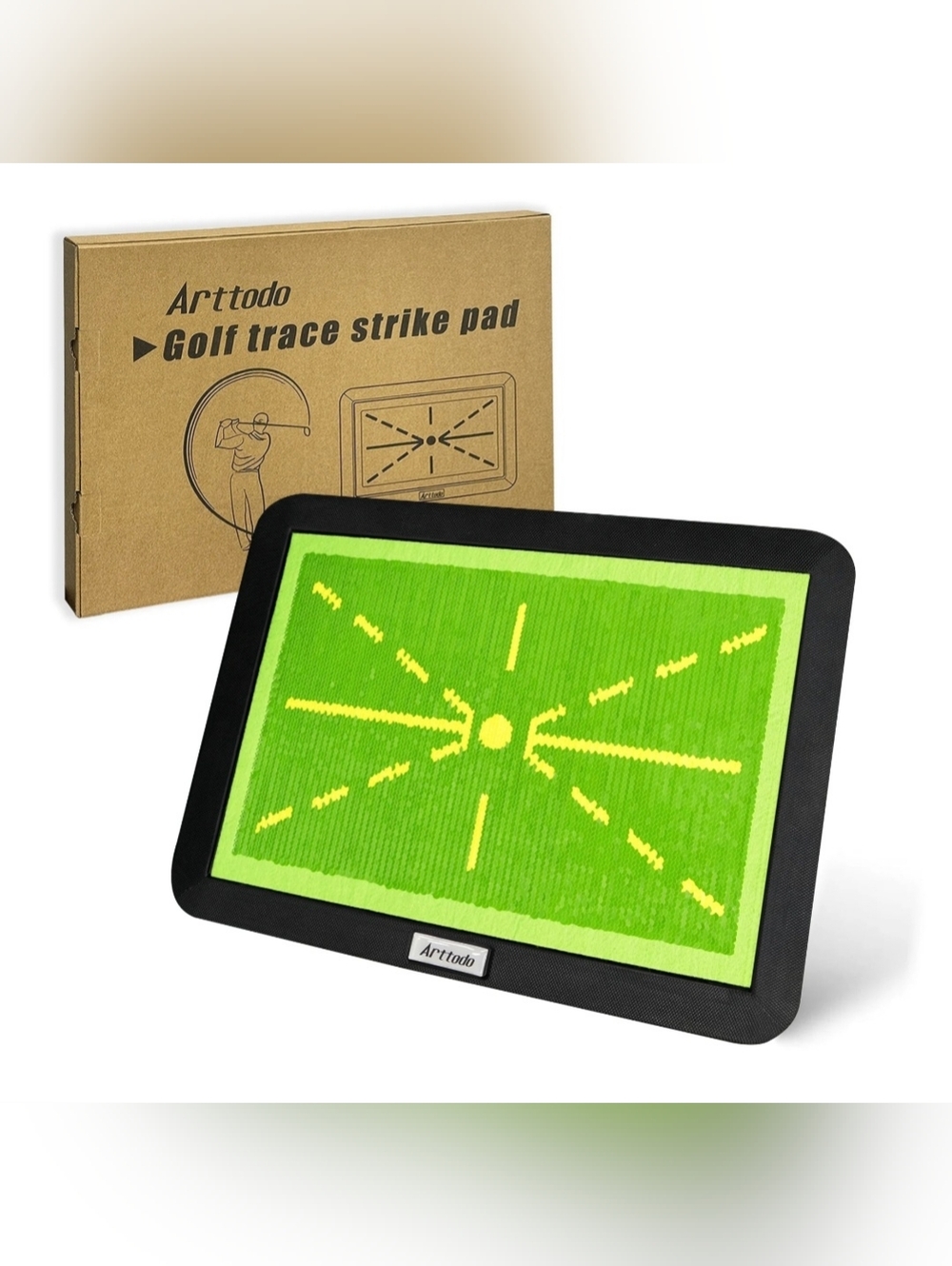 Arttodo Golf Chipping Mat with Swing Trace Pad, New Open Box